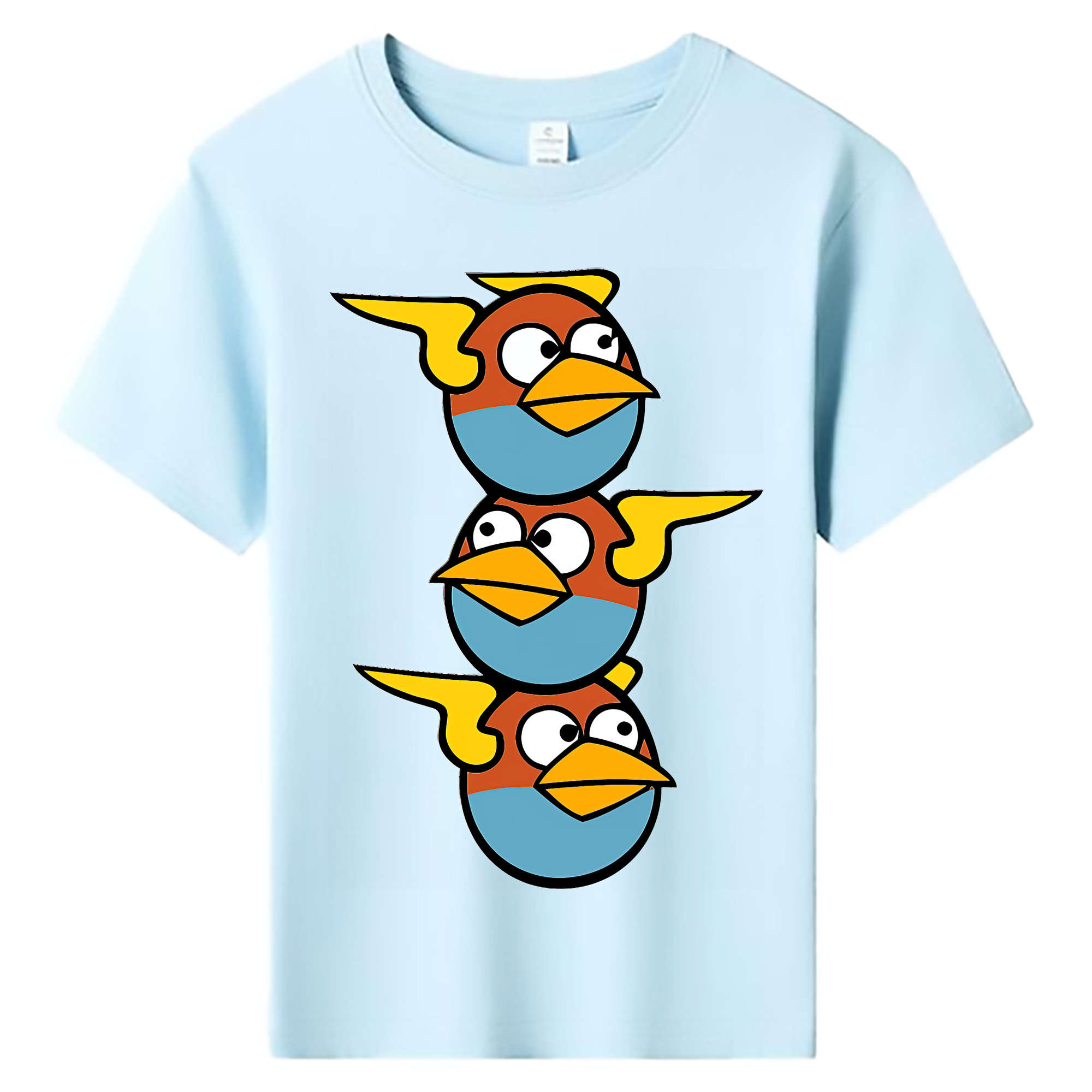 （画像用） Angry Birds アングリーバード 綿100％キッズTシャツ（フロントプリント）